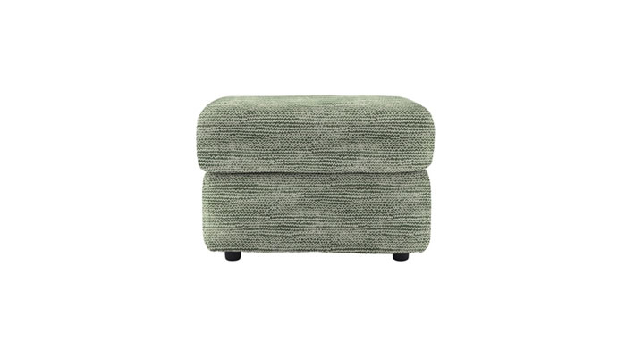 G Plan Chloe Footstool in Wiggle Green Fabric